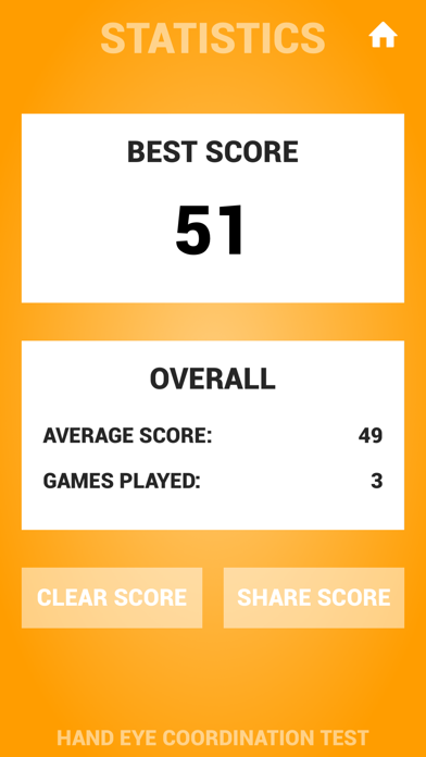 Hand Eye Coordination Test Screenshot