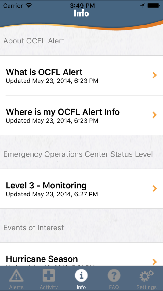#5. OCFL Alert (iOS) 由: Orange County Government