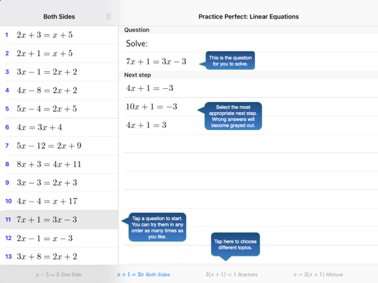 Screenshot #4 pour Practice Linear Equations