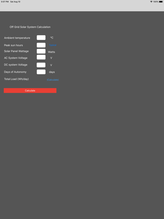 Screenshot #4 pour Solar Power System Calculation