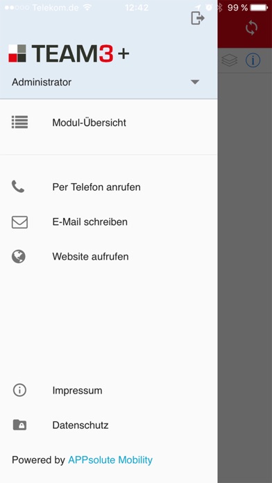 Screenshot #1 pour Team3+ Mobile