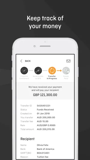 OFX Money Transfer screenshot 4