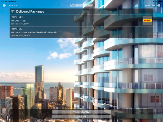 Brickell Flatiron Mobile iPad screenshot