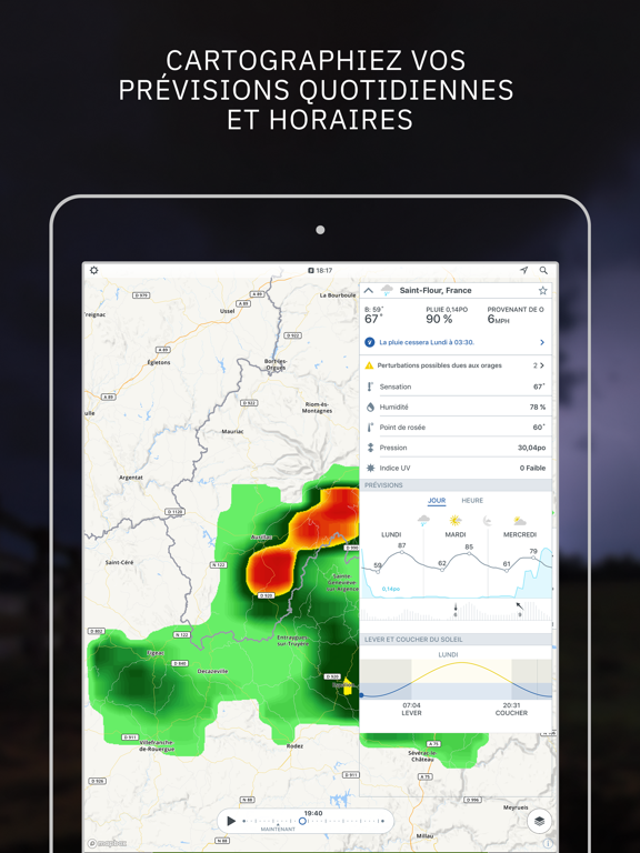 Screenshot #4 pour Storm Radar : carte météo