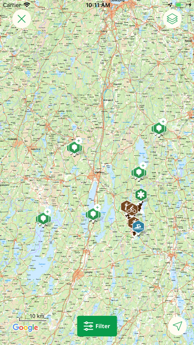 Värnamos Naturkarta Screenshot