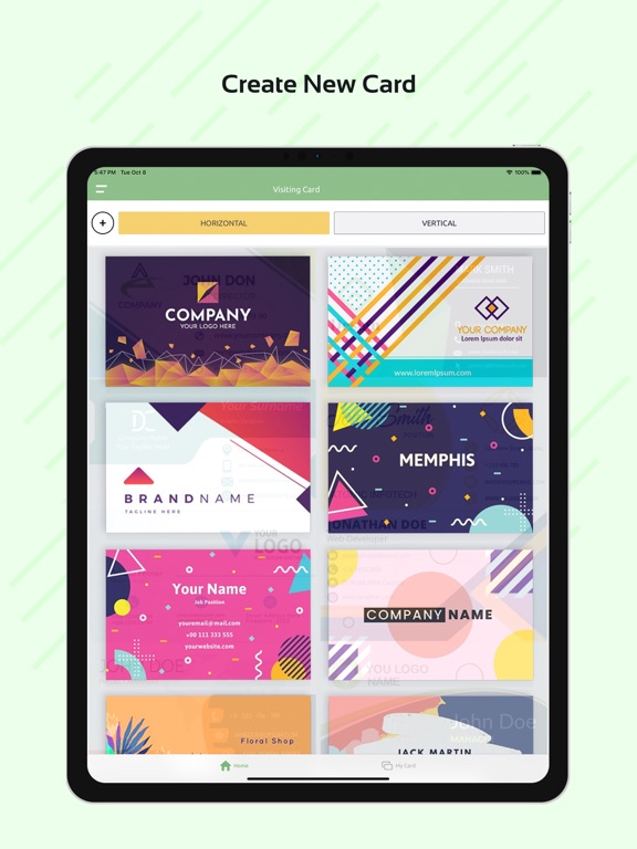 Screenshot #4 pour Visiting Card Designer
