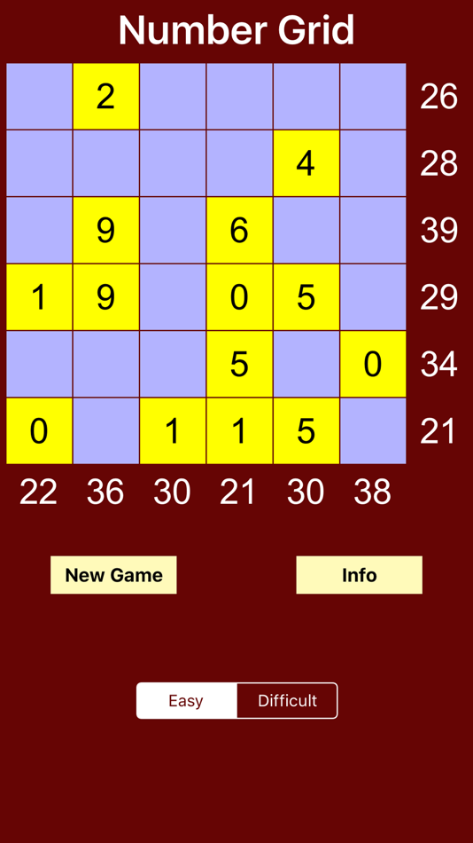 #2. NumberGrid (iOS) 由: Luigi Fonti