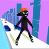 Stick Run Racing - Roller 3D