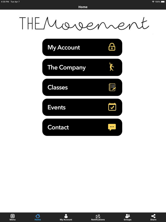 The Movement Dance Academy iPad screenshot 2 - Lifestyle app