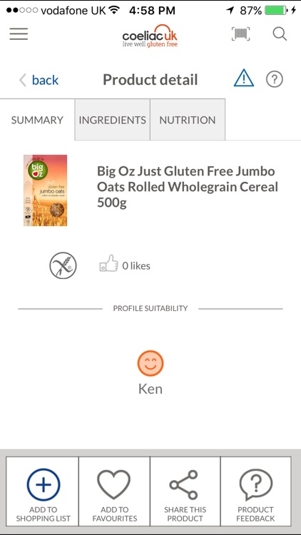Gluten Free Food Checker screenshot-4