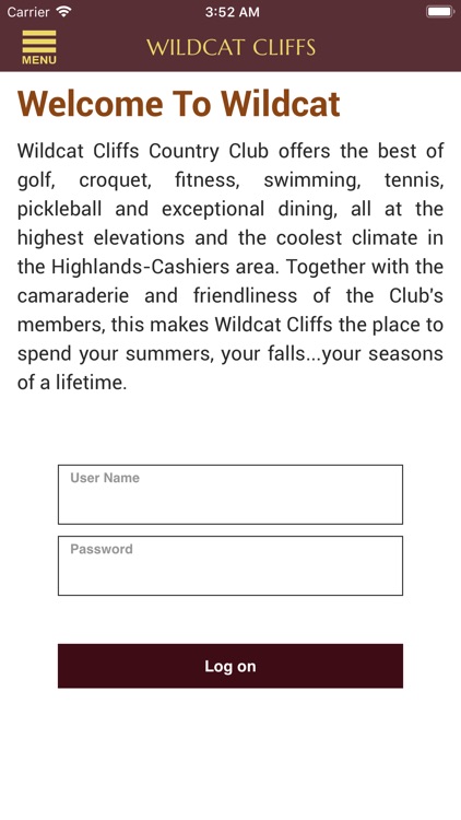 Wildcat Cliffs Country Club