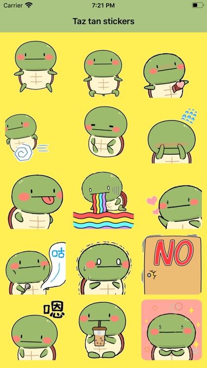Taz tan stickers