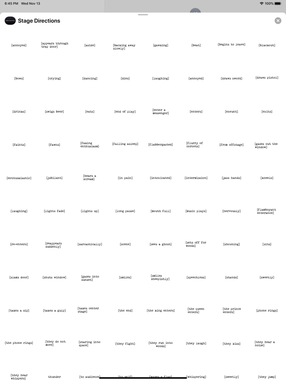 Screenshot #5 pour Stage Directions Stickers