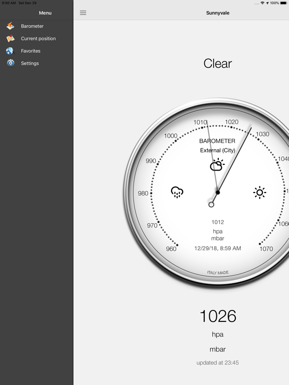 Barometer-Atmospheric pressure Screenshots