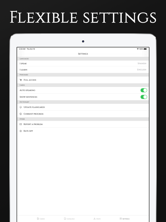 Annunaki - English flashcards iPad screenshot 5 - Education app
