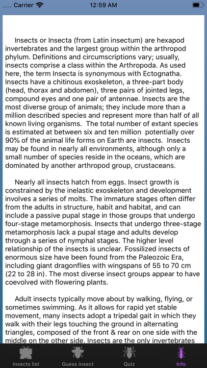 Guess insect quiz screenshot-4