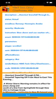 instant noaa alerts 3d lite iphone resimleri 2