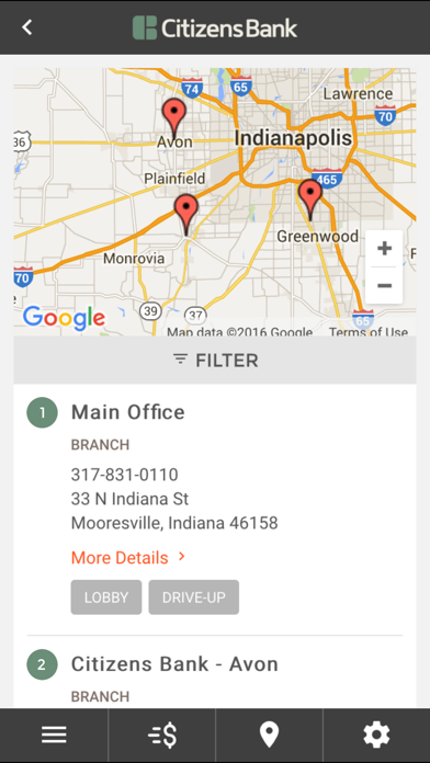 Citizens Bank (IN) Screenshot