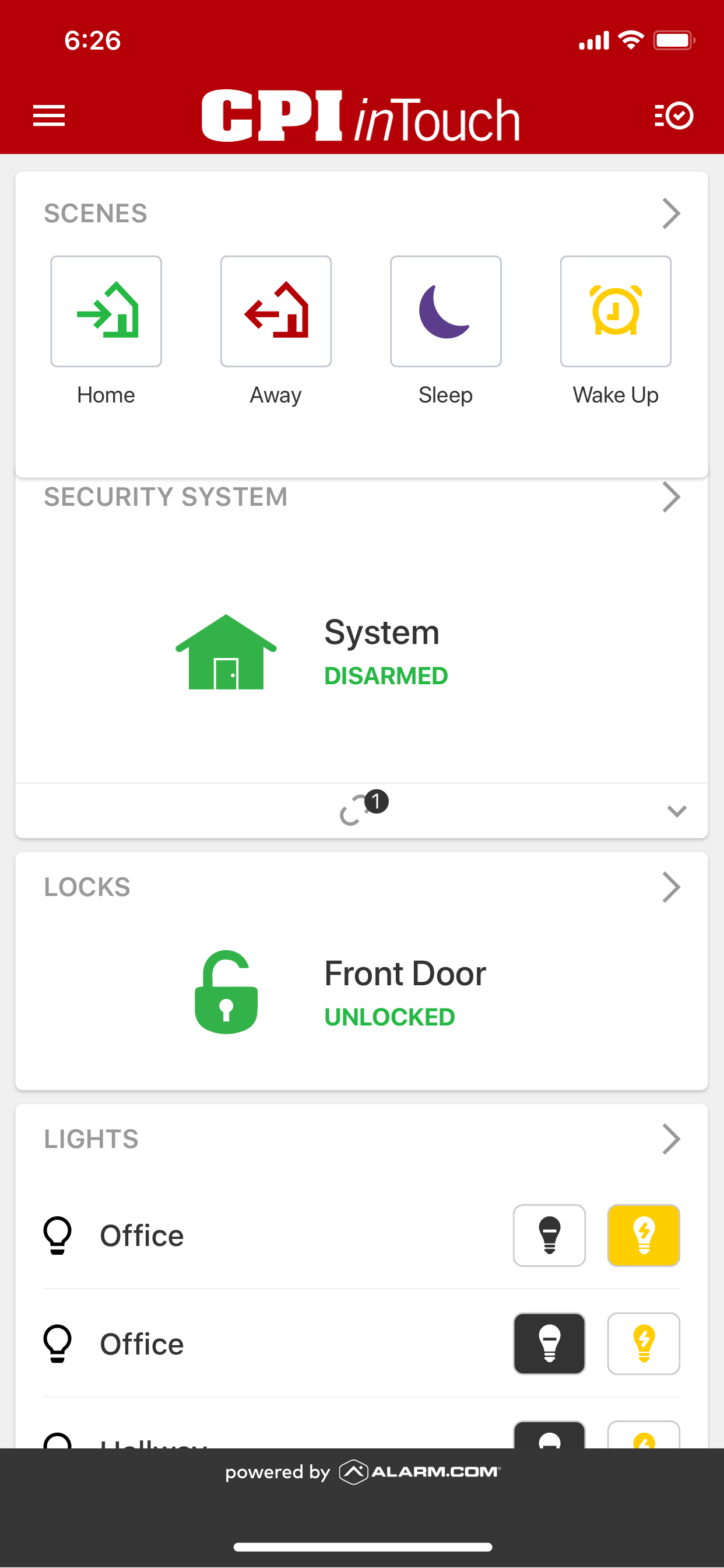 CPI Security inTouch