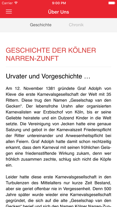 Kölner Narren-Zunft von 1880 Screenshot