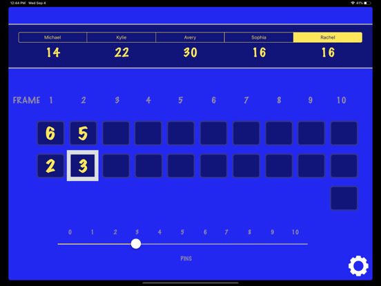Bowling Score Calculator iPad screenshot 2 - Sports app