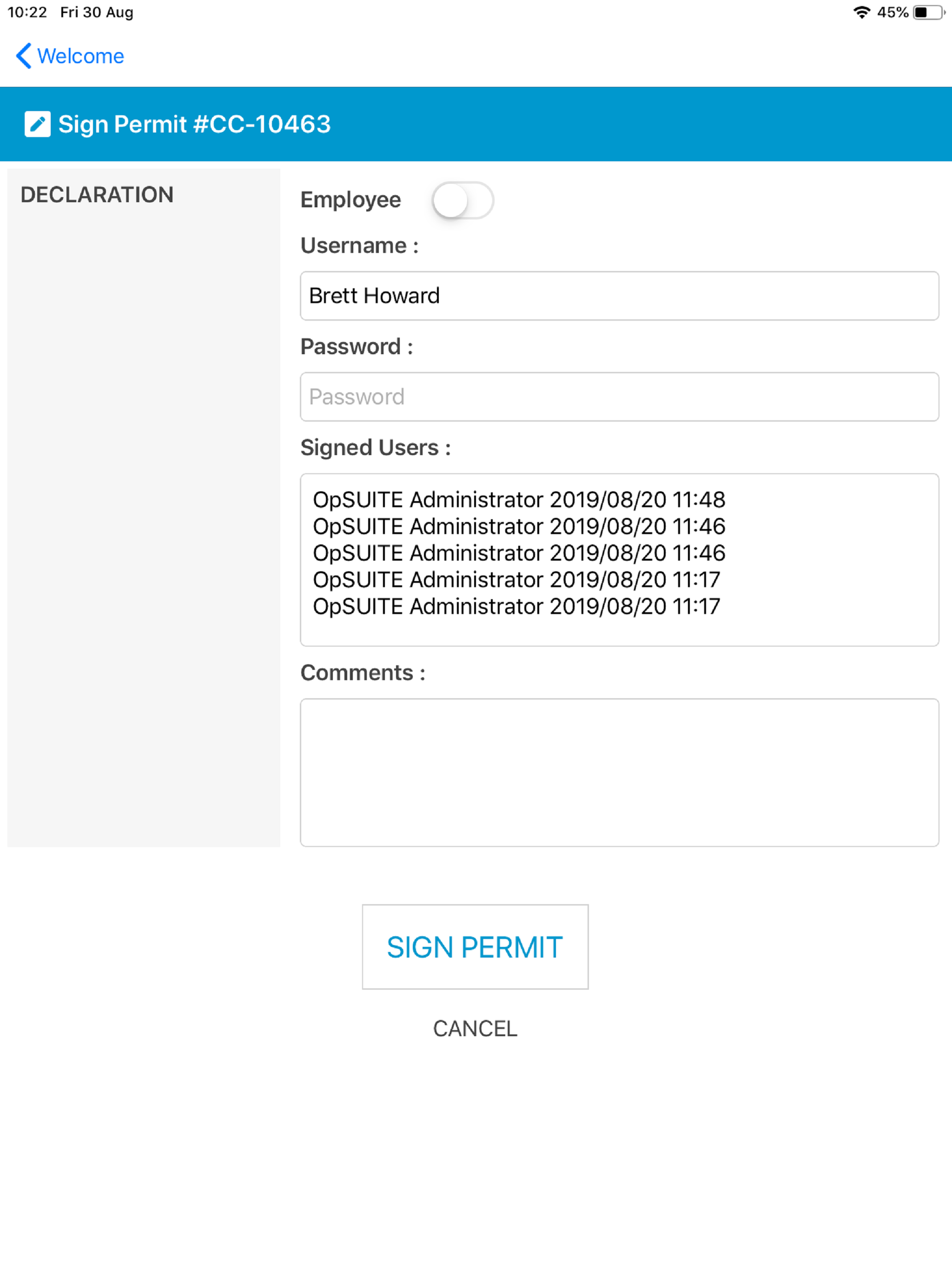 IntelliPERMIT Mobile Modern