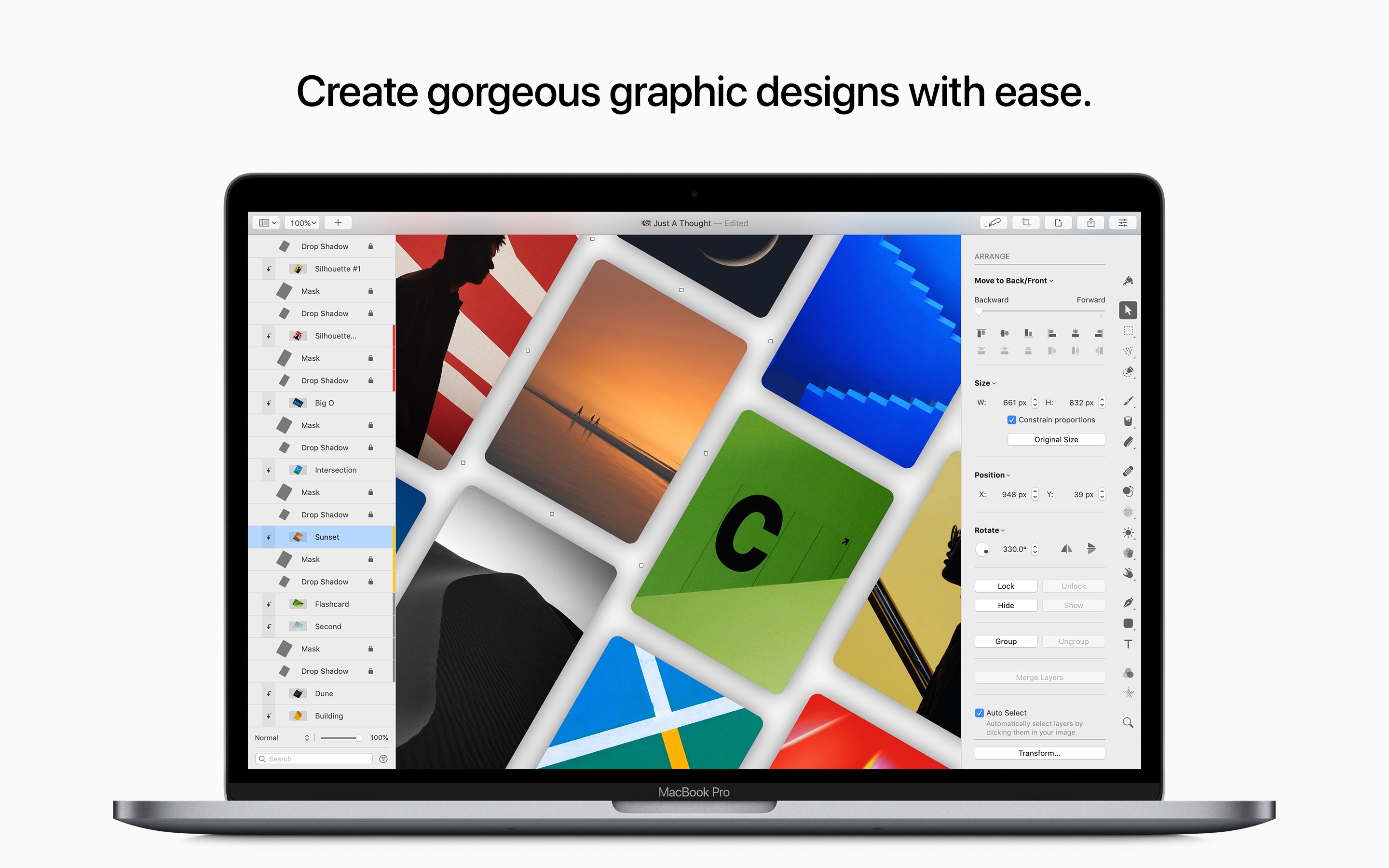 Screenshot do app Pixelmator Pro