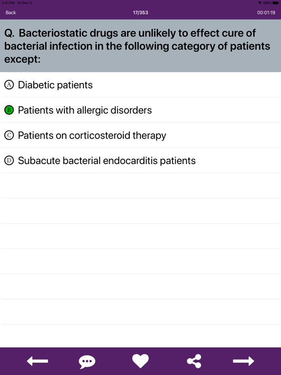 Pharmacology Practice Tests iPad screenshot 7 - Education app