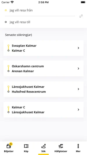 Kalmar länstrafik screenshot 3