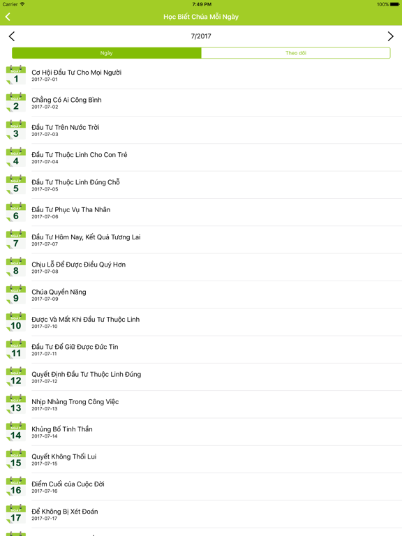 Bài Học Kinh Thánh Hằng Ngày _ iPad screenshot 5 - Reference app