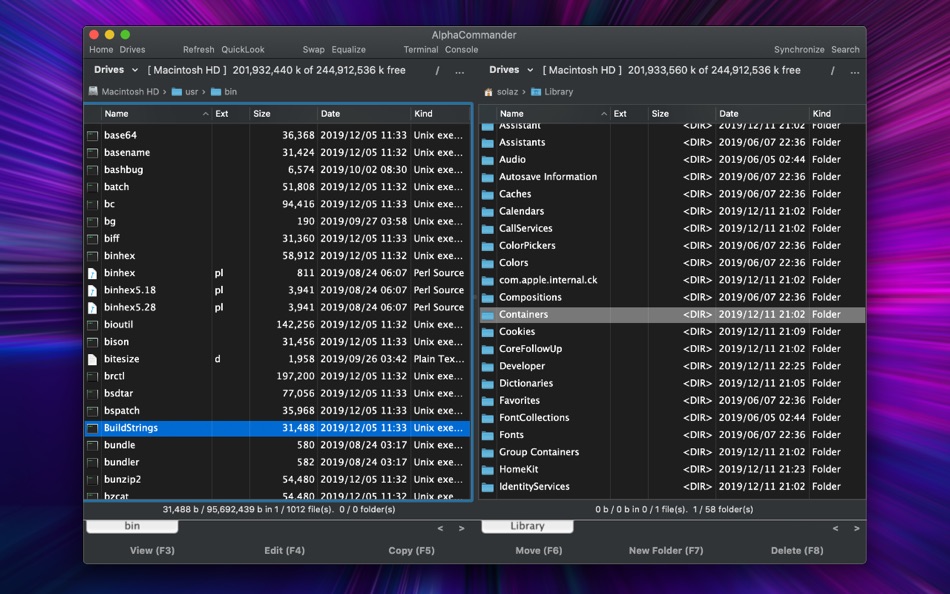 #1. AlphaCommander - File Manager (macOS) 由: Solaz Dazen srl