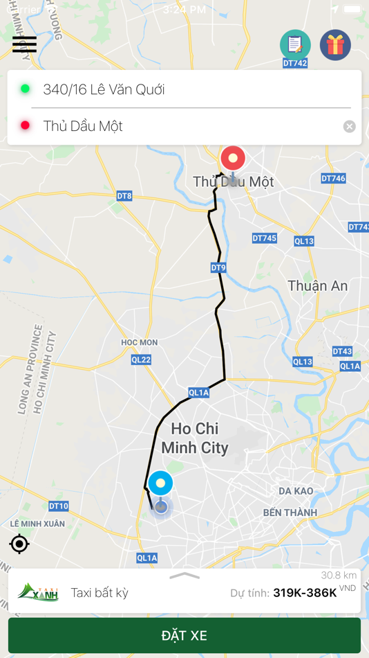 #2. Xanh Taxi (iOS) 由: Nguyen Tran Cao