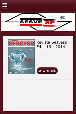 Revista SESVESP screenshot 2