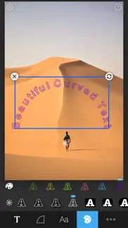 curved text iphone capturas de pantalla 3