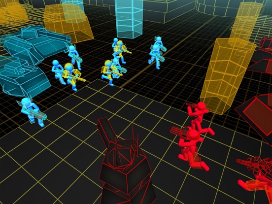 Stickman Simulator: Neon Tanks iPad screenshot 4 - Games app