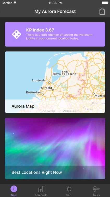 My Aurora Forecast & Alerts