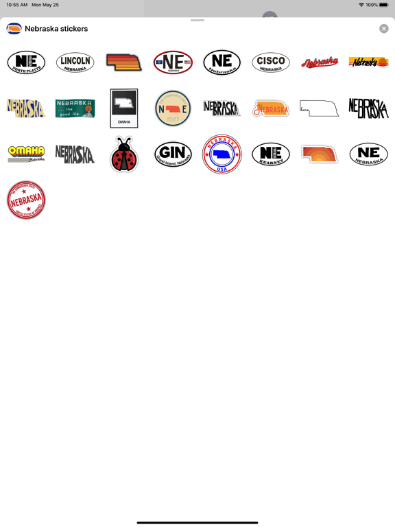 Screenshot #4 pour Nebraska emoji - USA stickers