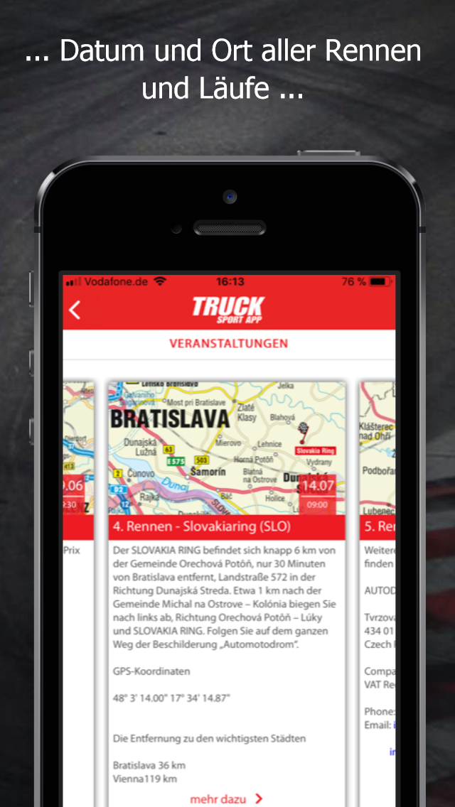Truck Sport App