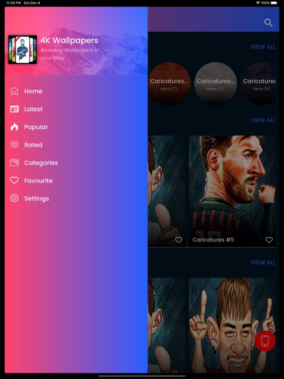 4K Football Wallpapers iPad screenshot 3 - Photo & Video app