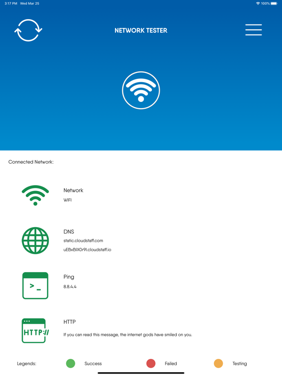 Screenshot #4 pour Cloudstaff Network Tester