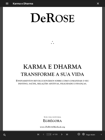 DeRose e-books screenshot 2