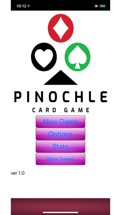 Pinochle Card Game Screenshot