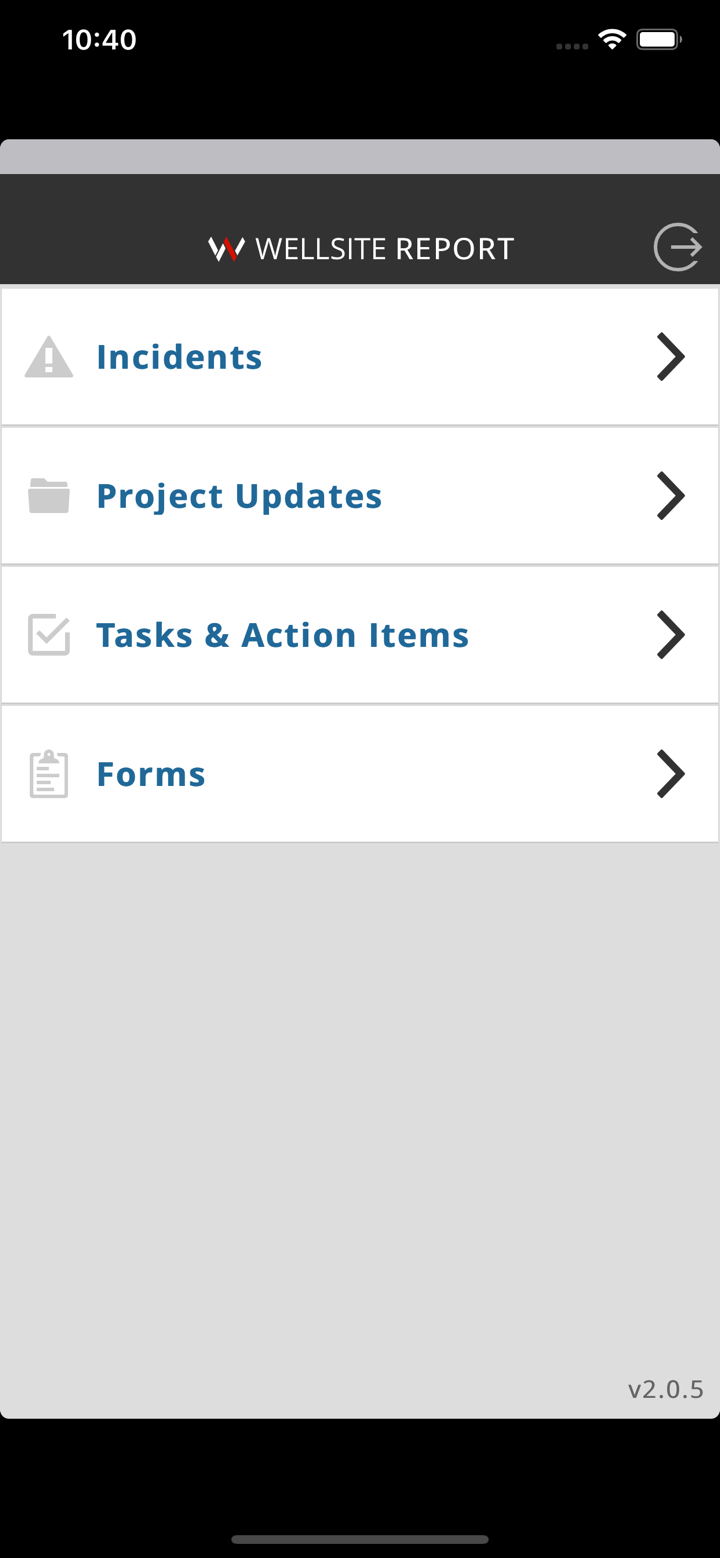 Wellsite Report screenshot 2