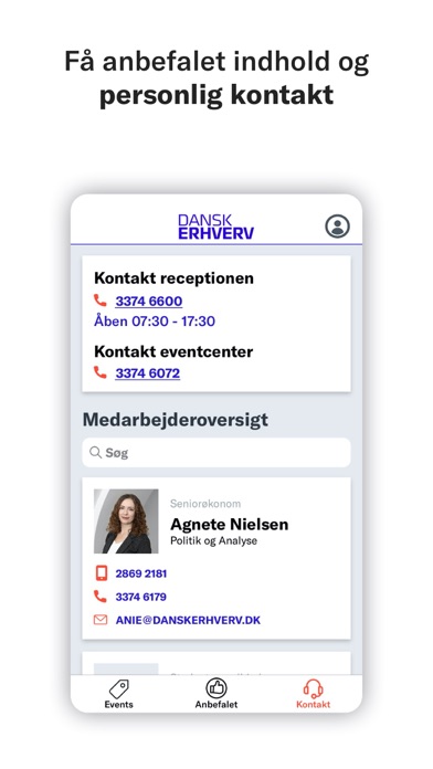 Dansk Erhverv Event Screenshot