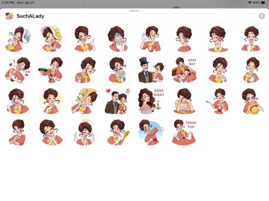 Screenshot #4 pour Lady Style Funny Stickers