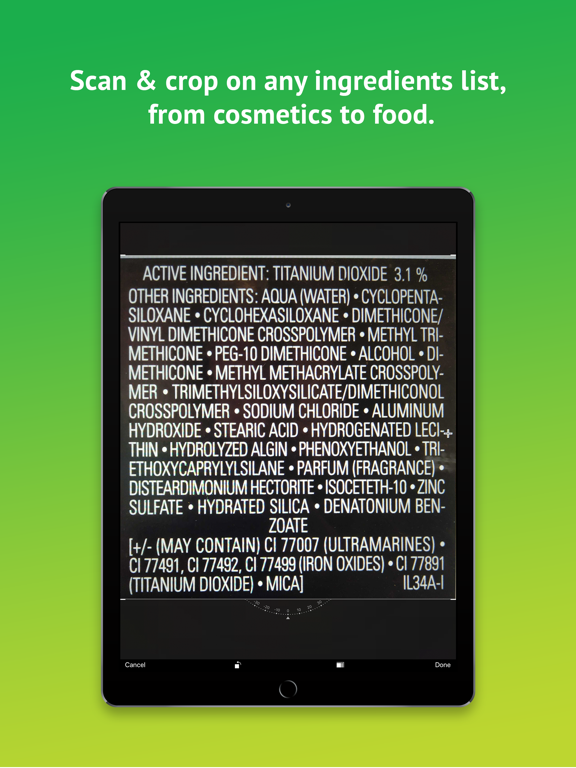 Ingredio iPad screenshot 4 - Health & Fitness app