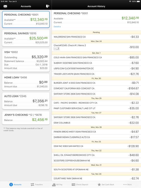 Golden Plains Credit Union iPad screenshot 3 - Finance app