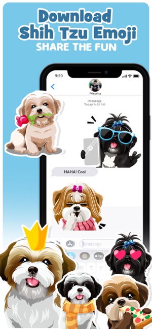 Shih Tzu Dog Emojis Stickers(圖5)-速報App