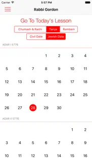 daily classes — rabbi gordon iphone screenshot 1