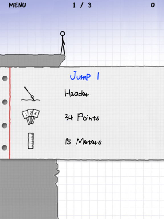 Screenshot #2 for Stickman Cliff Diving